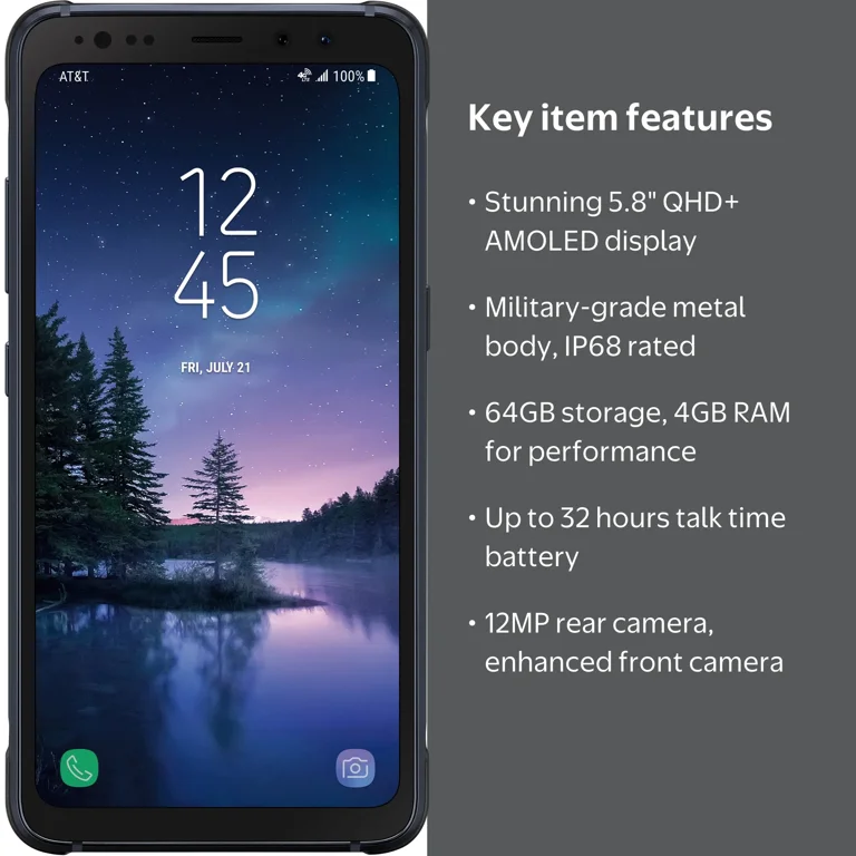 Samsung Galaxy S8 active SM-G892A 64 GB Smartphone, 5.8