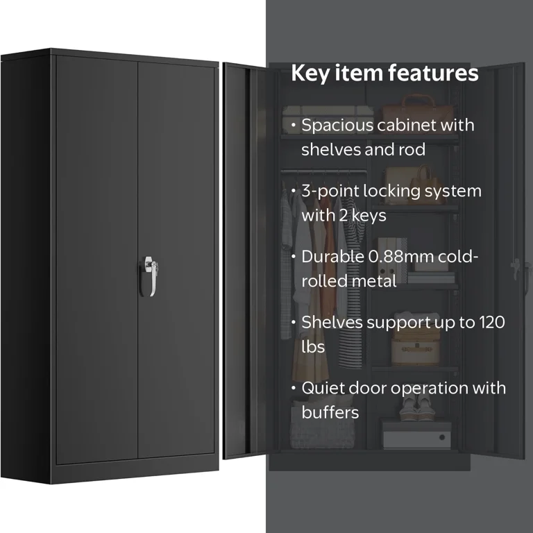 Suncrown, Metal Wardrobe Closet, 72