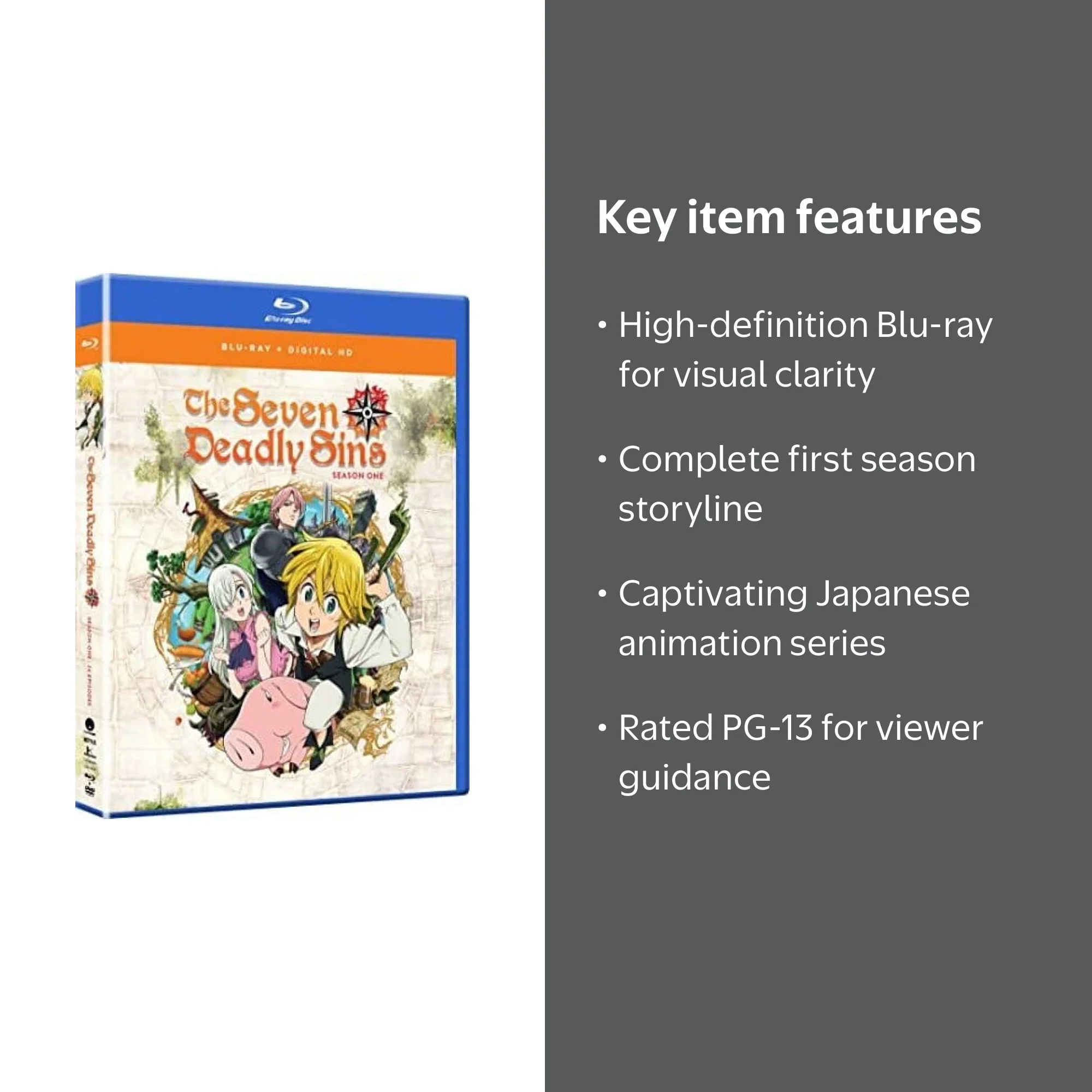 Seven Deadly Sins: Season One (Blu-ray), Funimation Prod, Anime
