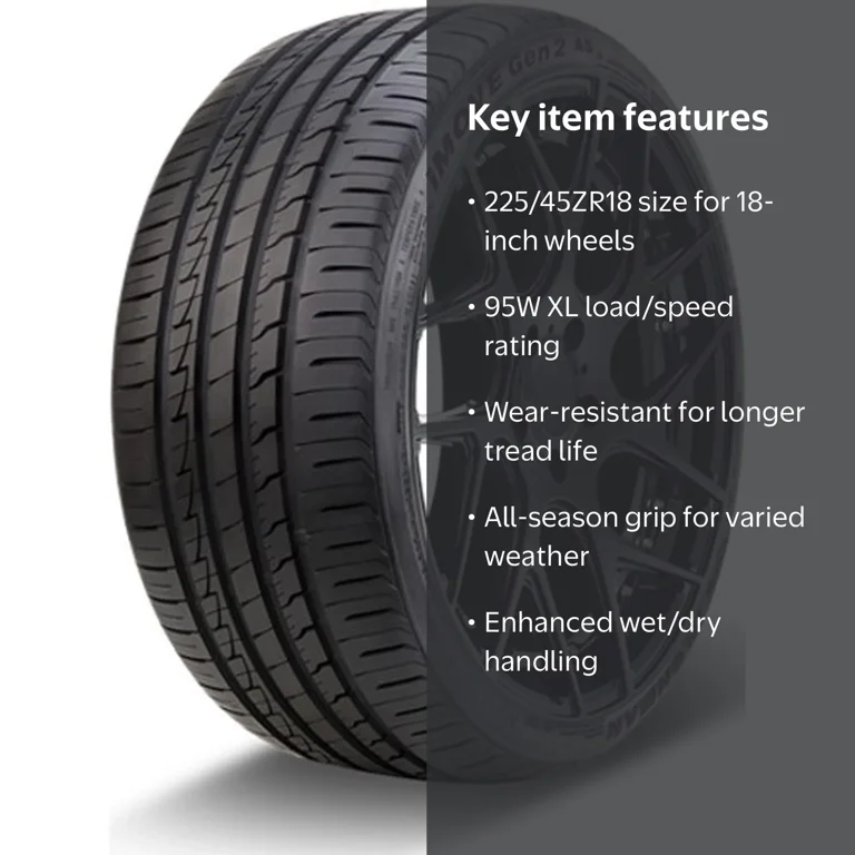 Ironman, Passenger Tire, 225/45ZR18 95W XL, All Season Performance