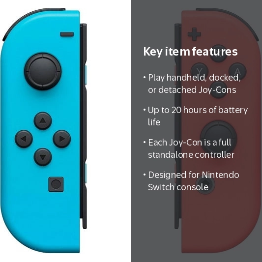 Pre-Owned Nintendo Joy-Con Controllers with Straps - Left Neon