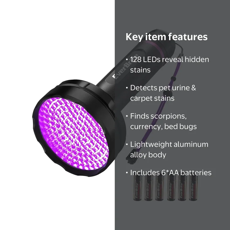 black light flashlight for sale ULTRAFIRE UV Flashlight, Super Power UV 395-405 nm LED WF-502B Blacklight Flashlights Leak Detector, Pet Urine Stain, Bed Bug (Not 000 hours Unbranded 100 LED UV Blacklight