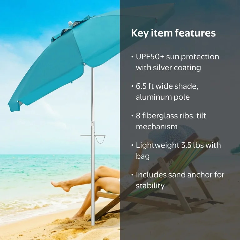 can you use a patio umbrella at the beach Myrtyracle Fringe 6ft Outdoor White Umbrella UV50+ Protection Boho Beach Umbrellas for Sand with Tassels Portable Pool Umbrella with Bag Sunshade Tilt Table Umbrellas for Outside : Patio MAISON ARTS 7ft Patio Fringe