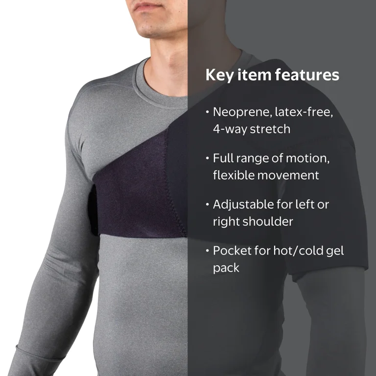 ommo 新品未使用　SLEEVE FUR BIG SHOULDER CT OTC Neoprene Shoulder Support, Black, Medium HSA/FSA Eligible