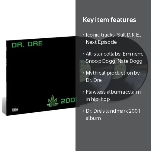 Aftermath, Dr Dre 2001 Vinyl, Rap/Hip-Hop Music & Performance