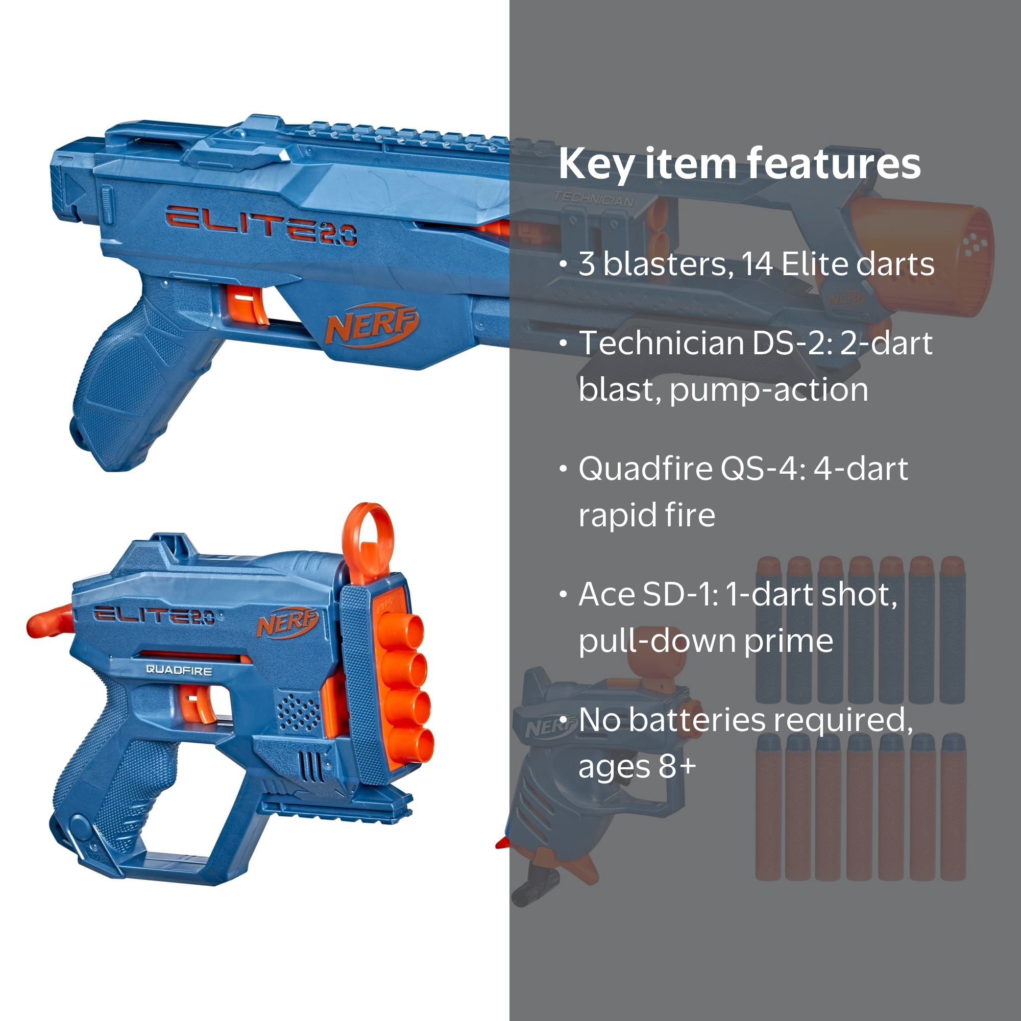 Free Shipping! Nerf Loadout Pack with 3 Blasters including