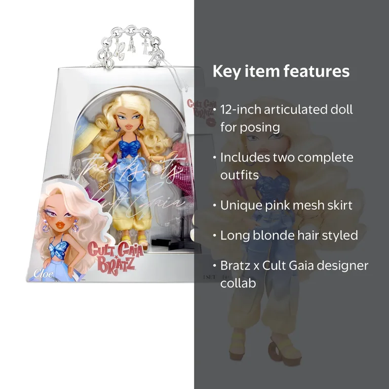 Bratz® x Cult Gaia Designer Cloe Doll, Special Edition, 2 Outfits