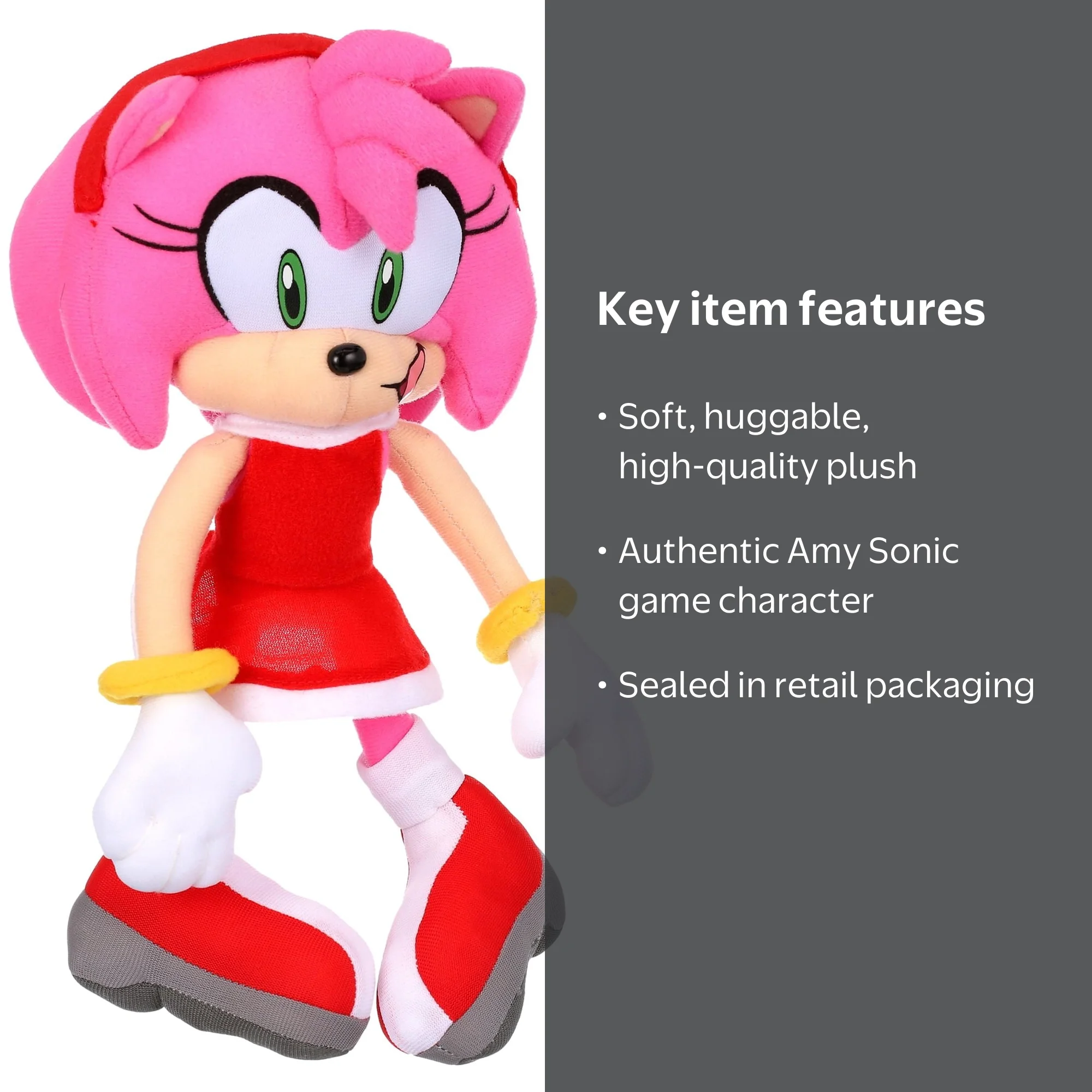 Great Eastern Sonic The Hedgehog Amy Plush, Officially Licensed