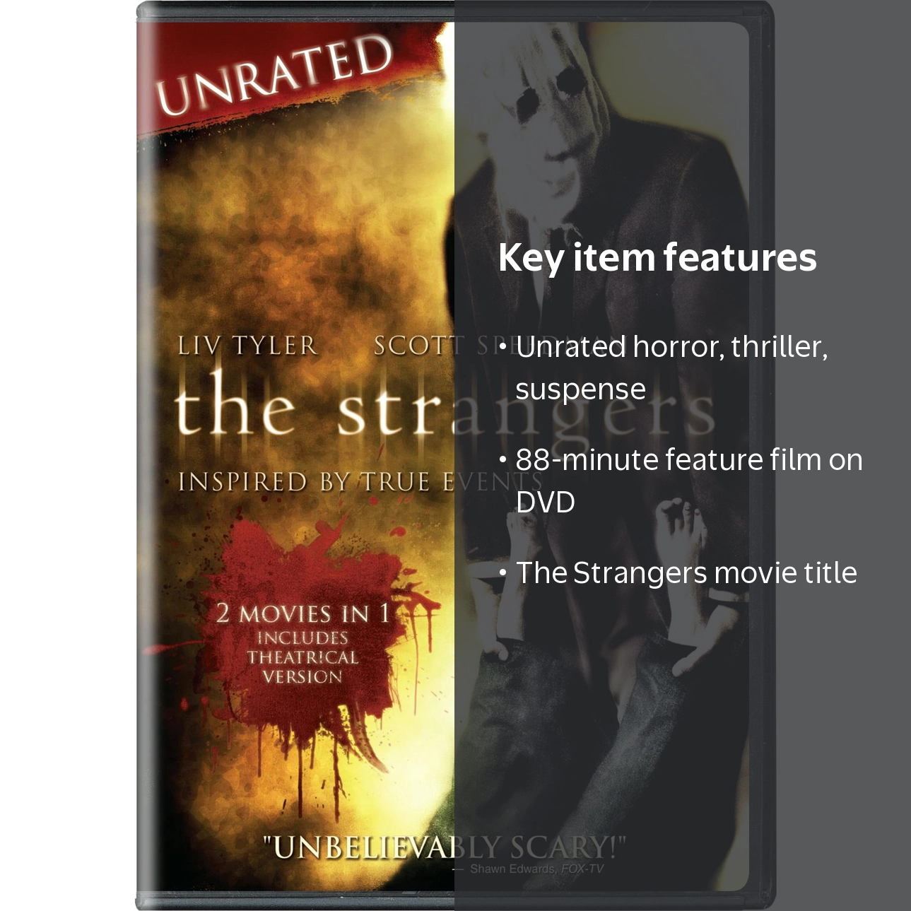 SDS, The Strangers DVD Unrated, 88 mins, Horror Thriller Suspense