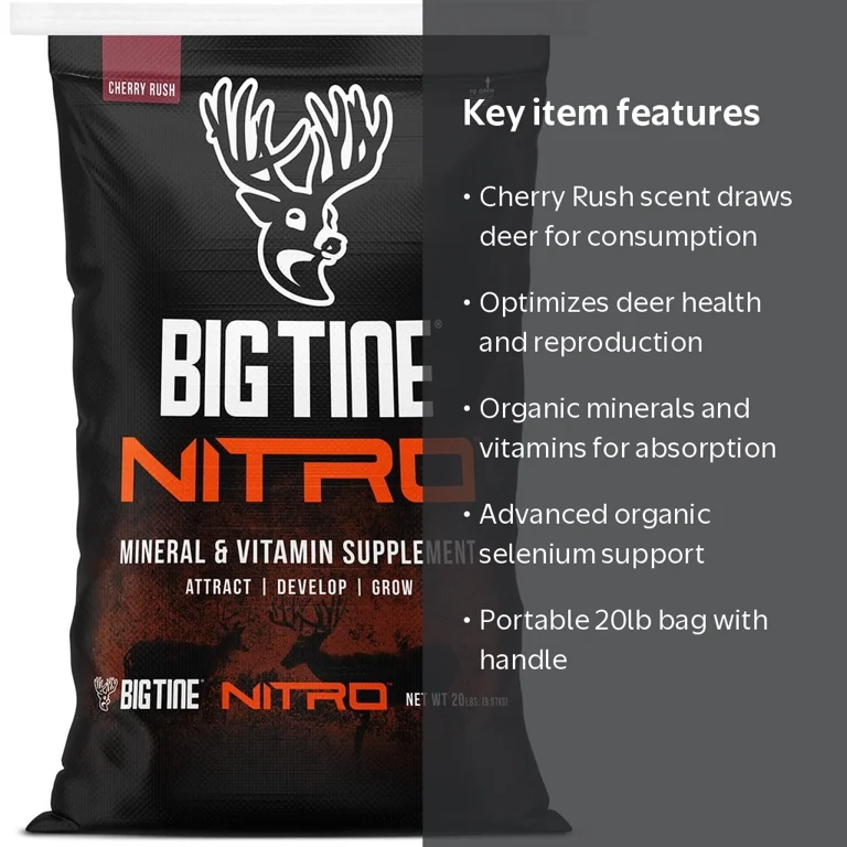 Big Tine Nitro Mineral and Vitamin Supplement for Hunting