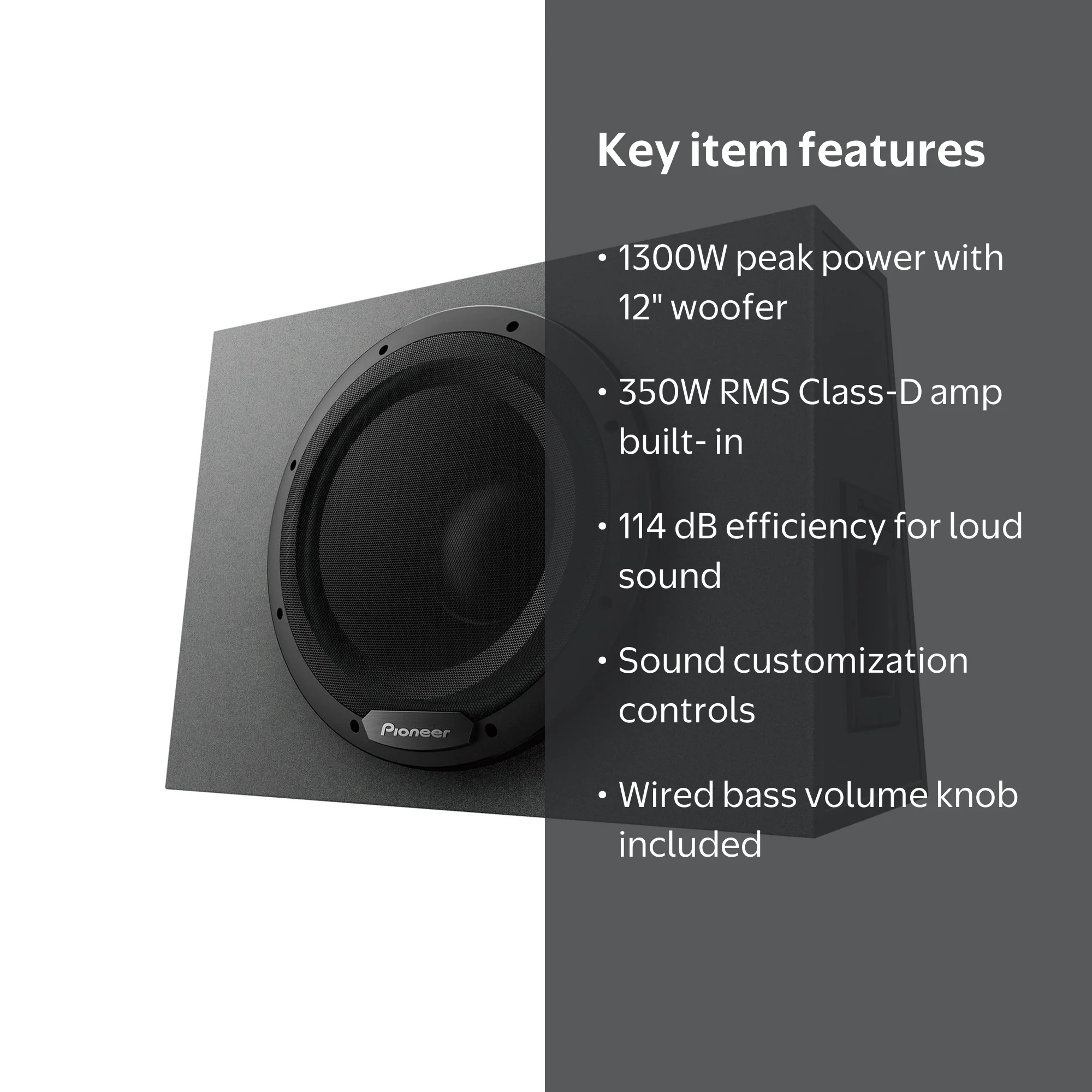 Pioneer, Subwoofer, TS-WX1210A 12