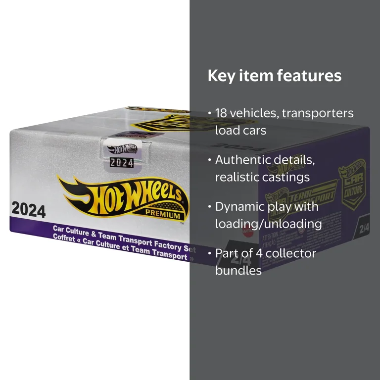 Hot Wheels Car Culture & Team Transport Factory Set, For