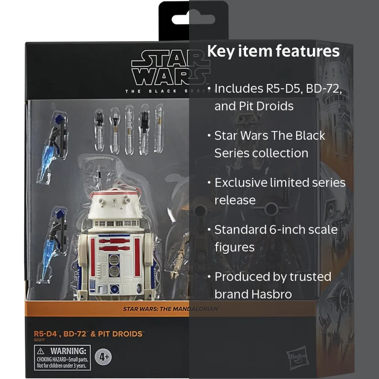 Star Wars The Black Series R5-D4, BD-72 Pit Droids - Exclusive