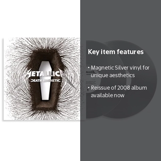 Metallica, Death Magnetic, 'magnetic Silver' Colored Vinyl Album