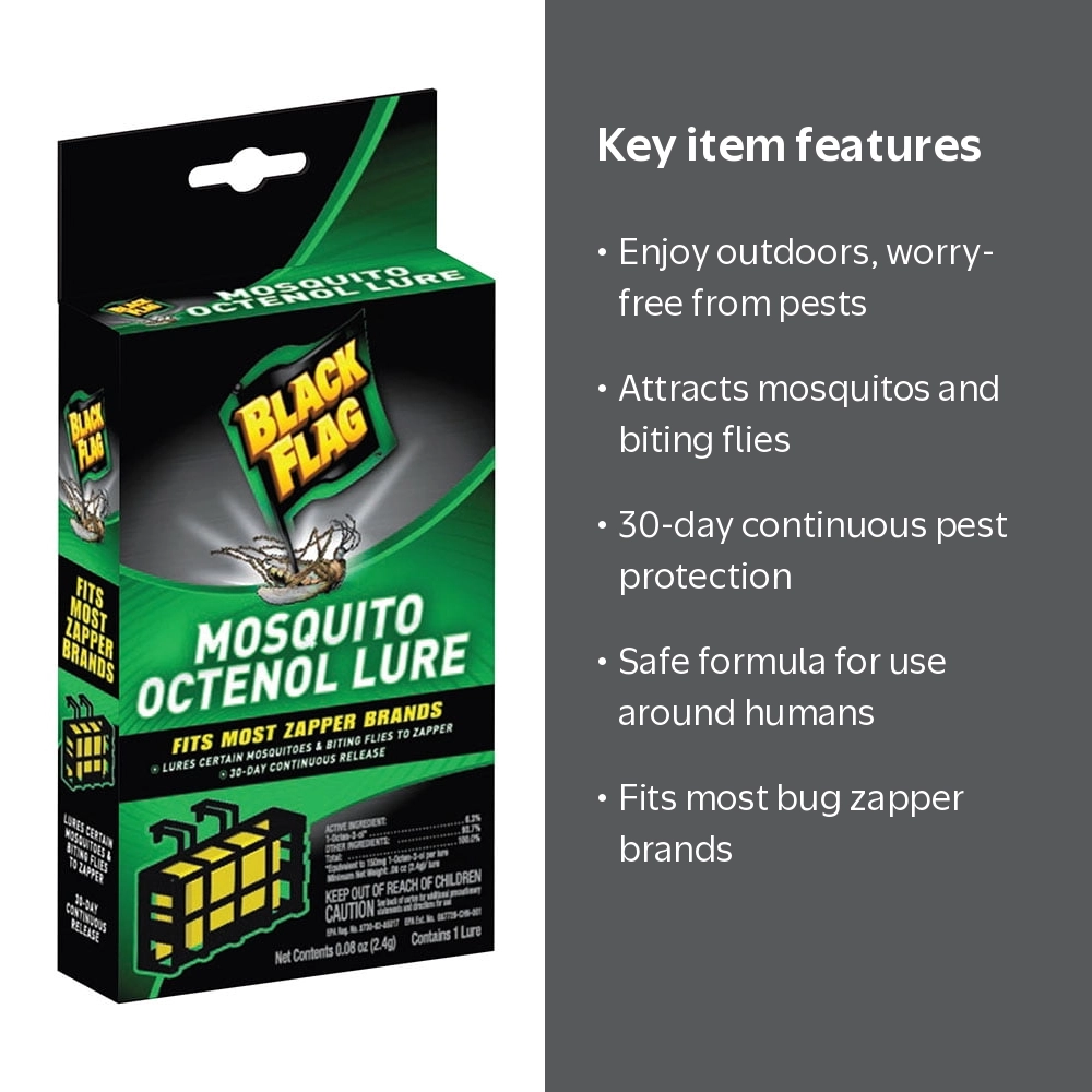 Black Flag, Mosquito Lure, Octenol, Lasts 30 days for Bug Zappers