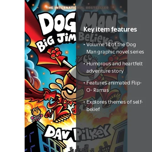 Dav Pilkey, Dog Man: Big Jim Believes Graphic Novel, Hardcover