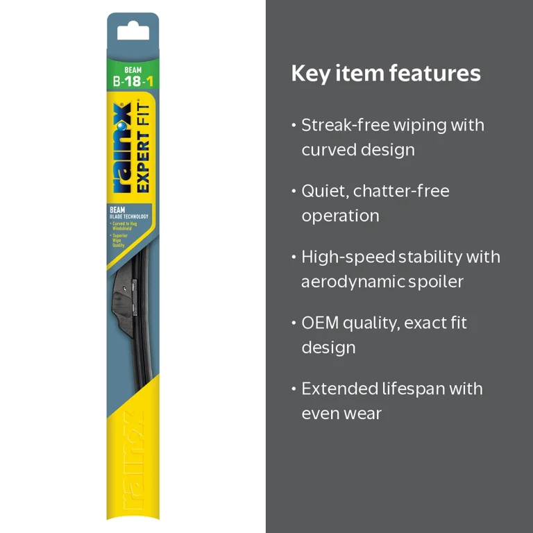 Rain-X Expert Fit Beam Windshield Wiper Blade, 18