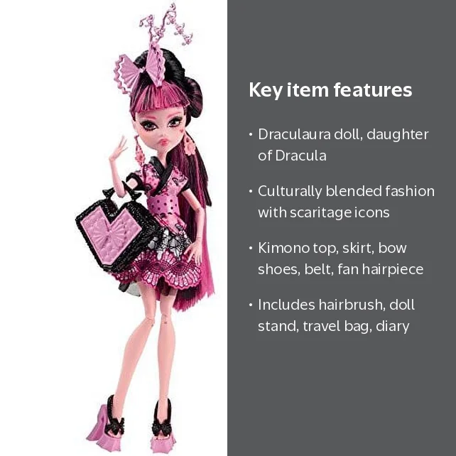 Free Shipping! Monster High Monster Exchange Program Draculaura