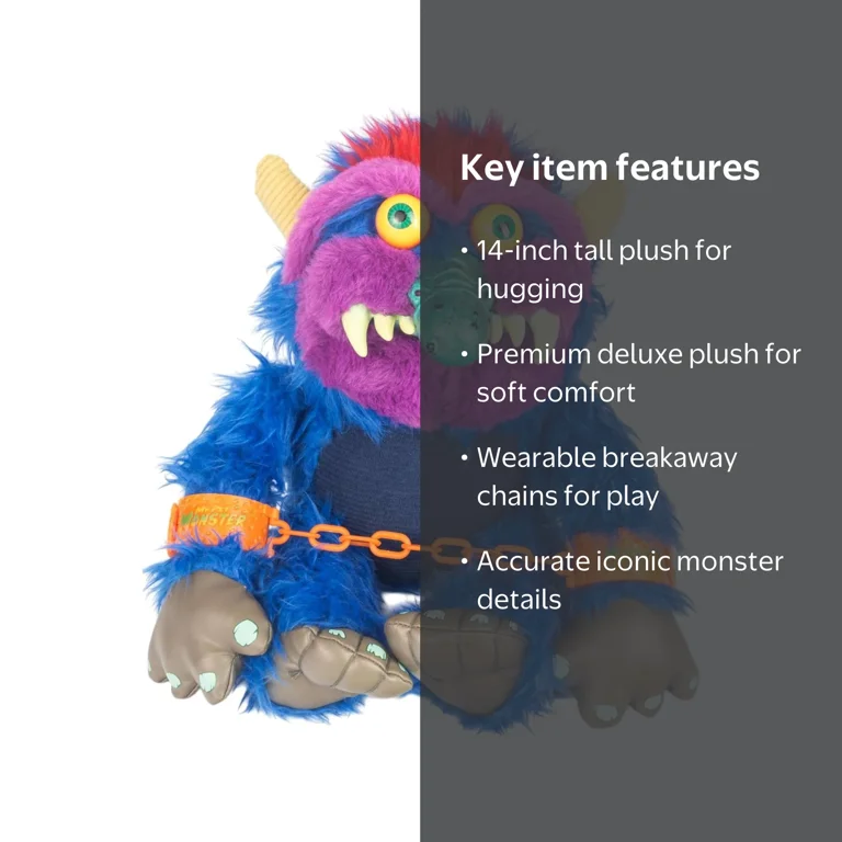 ぬいぐるみ my pet monster 2 My Pet Monster, Plush, 14-inch Deluxe, with Orange Breakaway