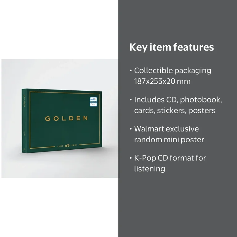 Jung Kook (BTS) - GOLDEN (SHINE) Walmart Exclusive - Music