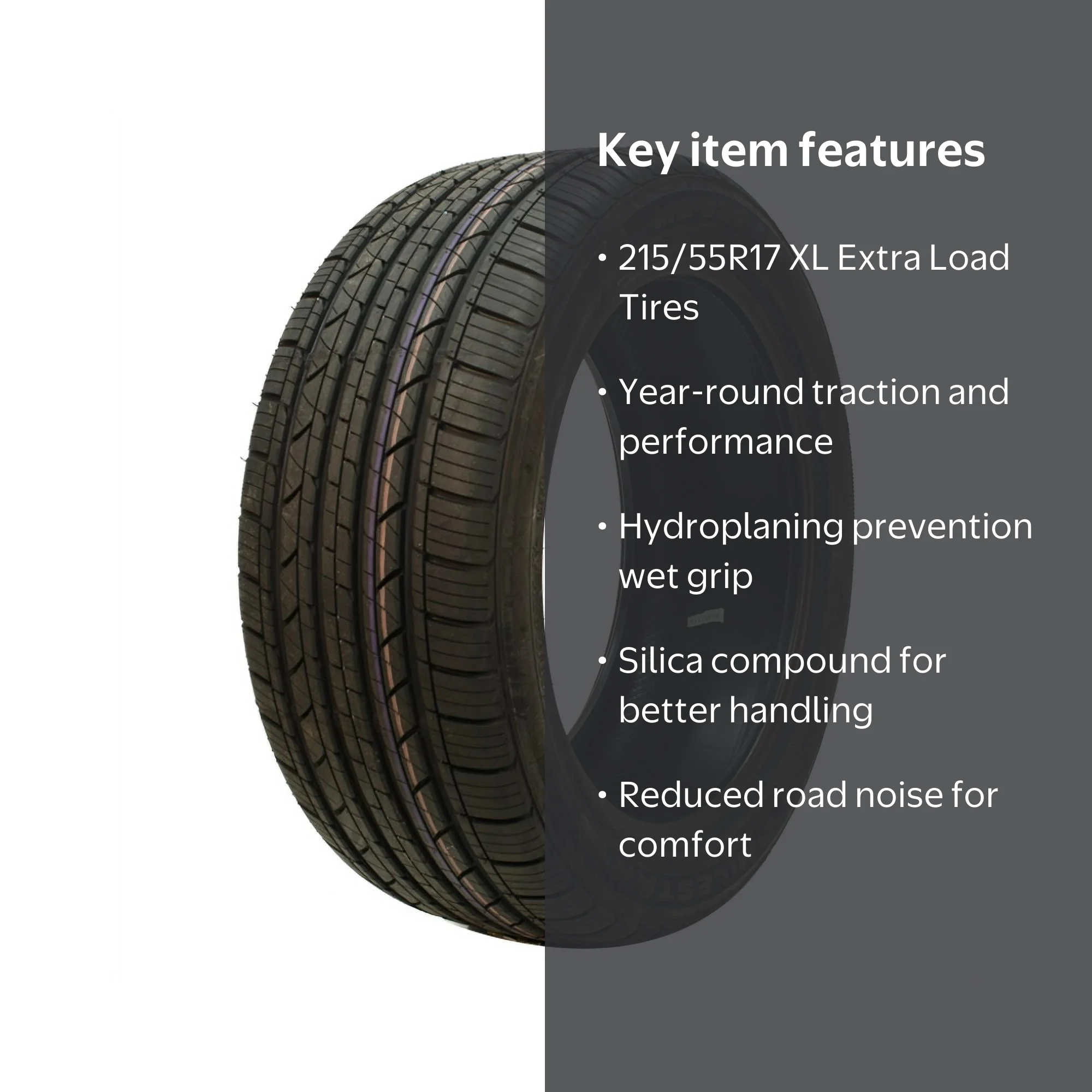 Milestar MS932 Sport All-Season Performance Tire, 215/55R17 98V XL