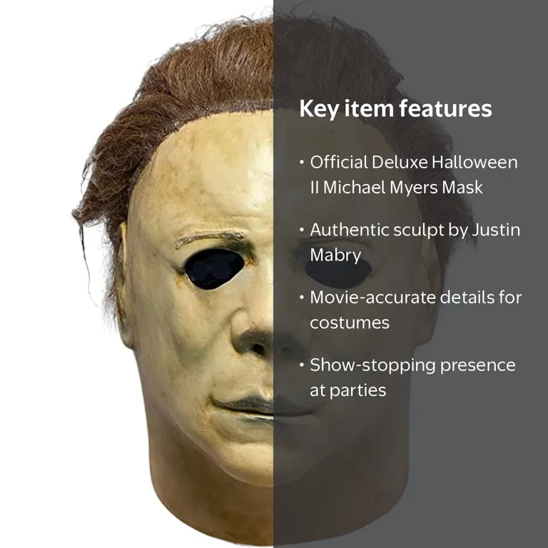 Halloween 2 Michael Myers Mask Standard Brown - Walmart.com