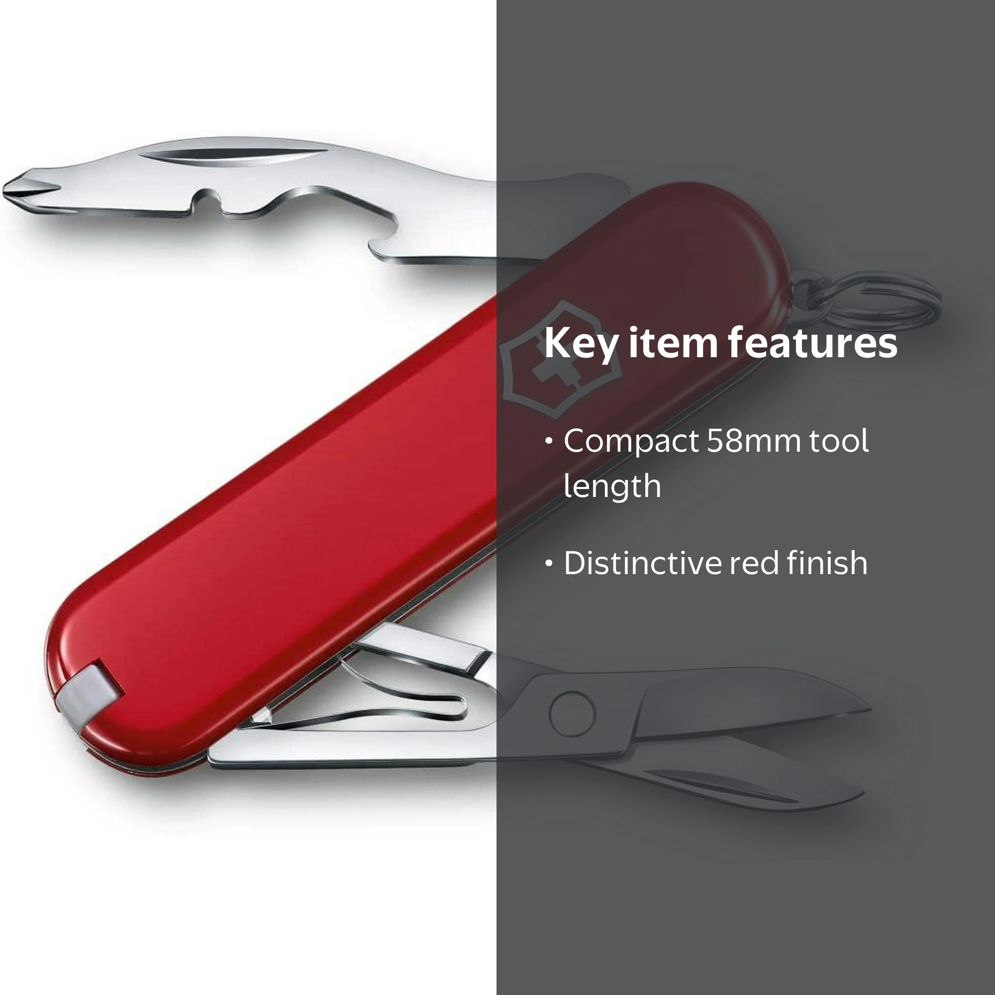 Victorinox Jetsetter, 58 mm, red keychain knife - Walmart.com