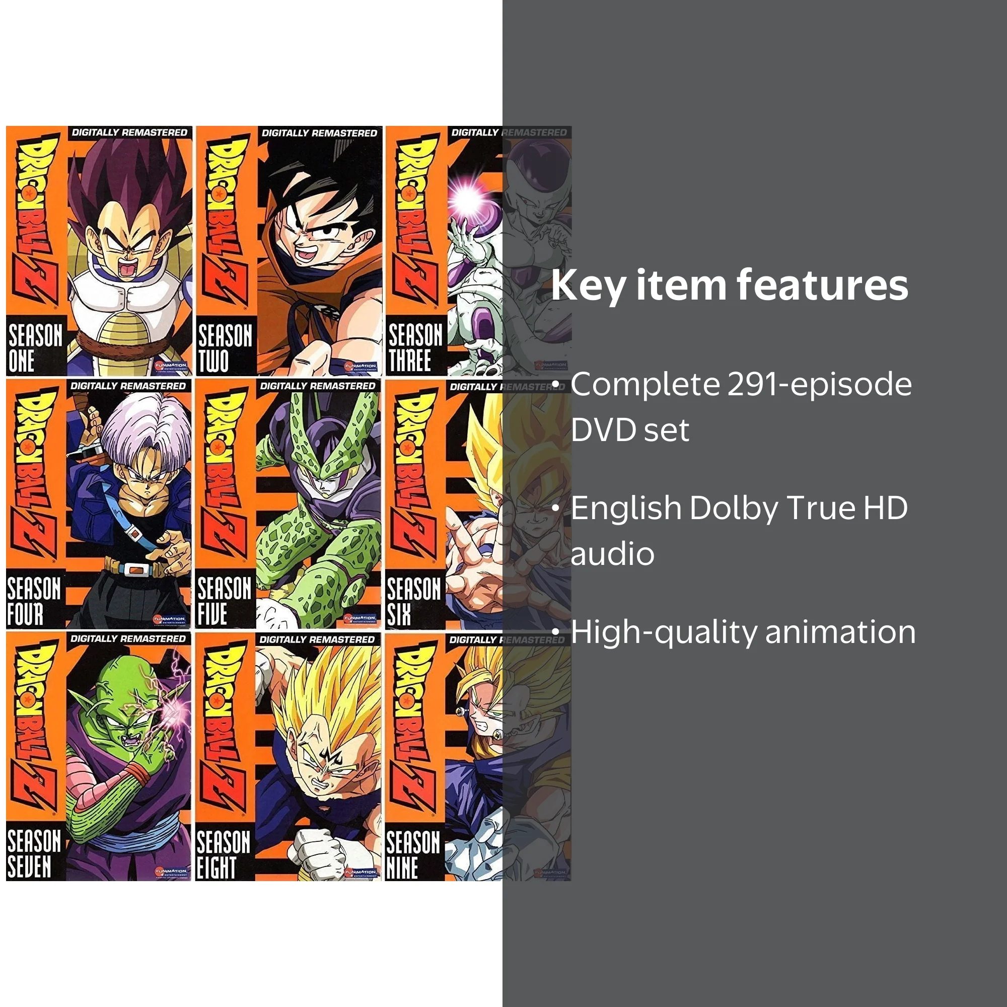 Dragon Ball Z The Complete UNCUT Series Season 1-9 (DVD) - Walmart.com