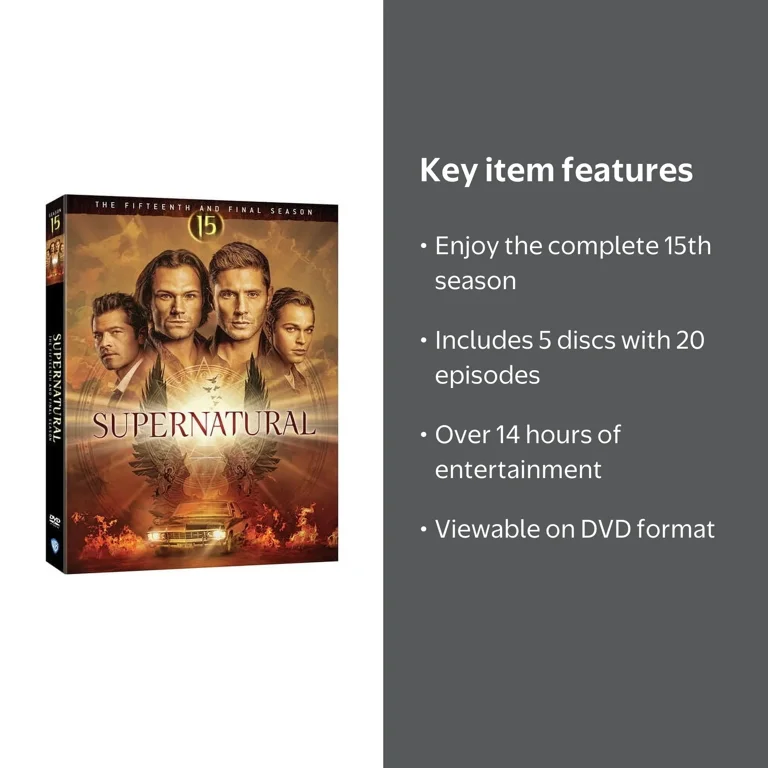 SDS, Supernatural The Complete Fifteenth Season DVD, Final Season