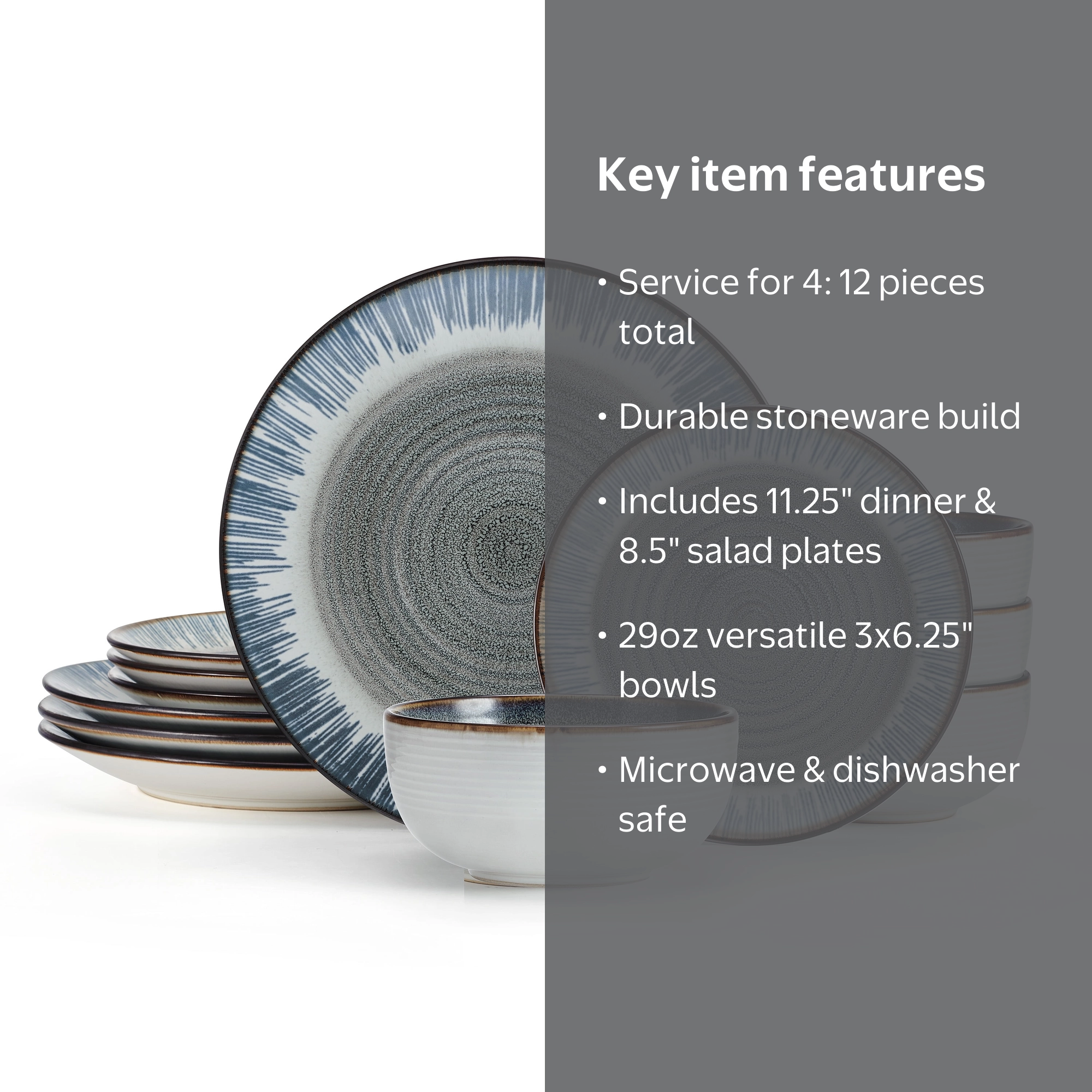 expertsdisagree ジェレミー KTZ 3点セット FALINE Jaimie 12 Piece Dinnerware Set, Service for 4