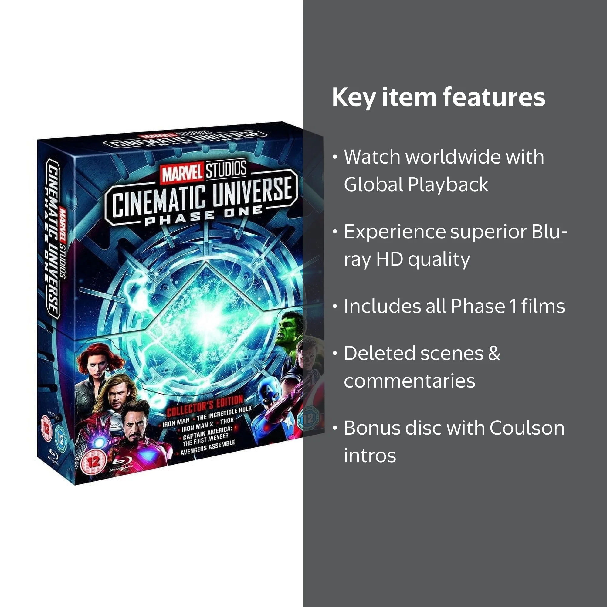 Marvel Studios Cinematic Collection Phase 1: Iron Man, Captain