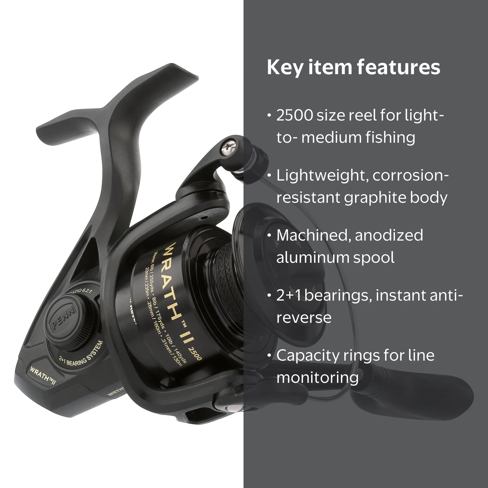 penn alliance spin reel 250sw Passion 2500 Spinning 100 carbon fibre washers offer silky smooth drag during a fight Penn Authority ATH2500 Spinning Reel