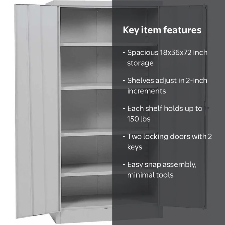 Sandusky 72 Inch Tall Metal Storage Cabinet with Adjustable