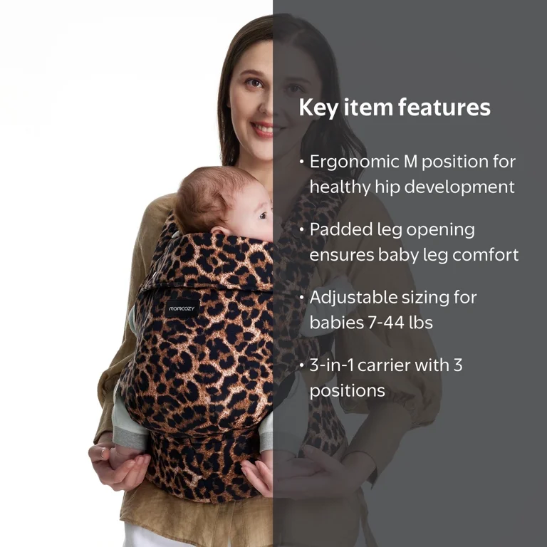 Momcozy Baby Carrier, Ergonomic, Lightweight, Suitable for 7-44