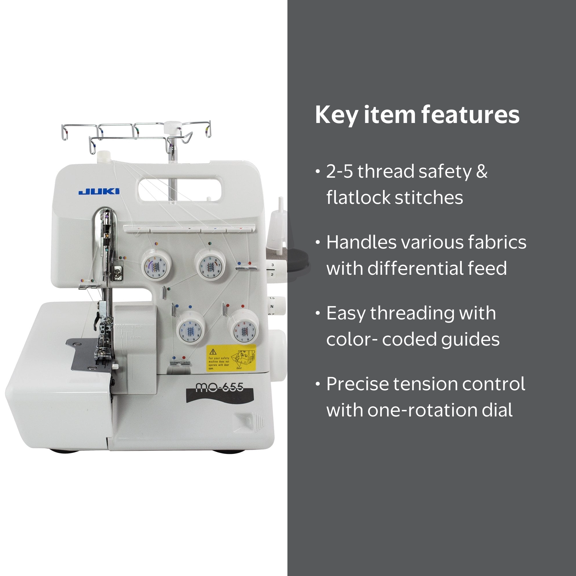 Juki, Serger, Pearl Line MO-655, 2/3/4/5 Thread Overlock - Walmart.com