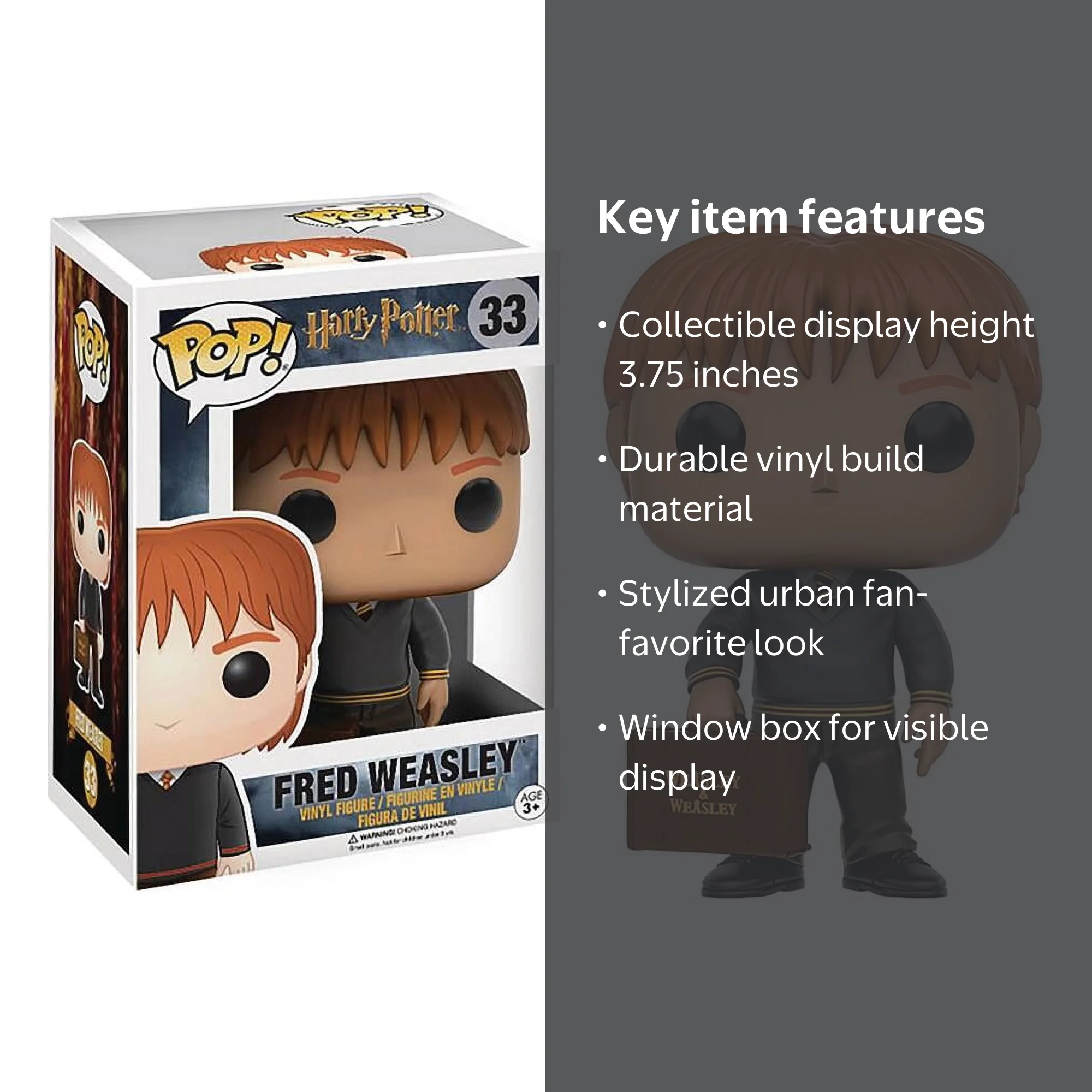 Funko POP - Harry Potter: HP - Fred Weasley Vinyl Figure - Walmart.com