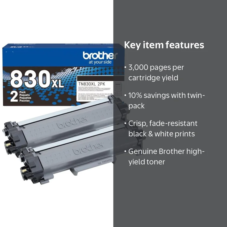 Brother, Toner Printer, 2PK High Yield Black, Laser - Walmart.com Brother, Toner Printer, 2PK High Yield Black, Laser - Walmart.com