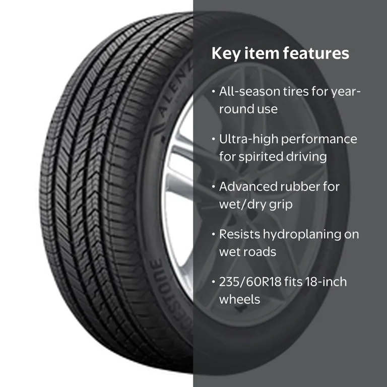 Bridgestone, Passenger Tire, 235/60R18 103H, All Season UHP
