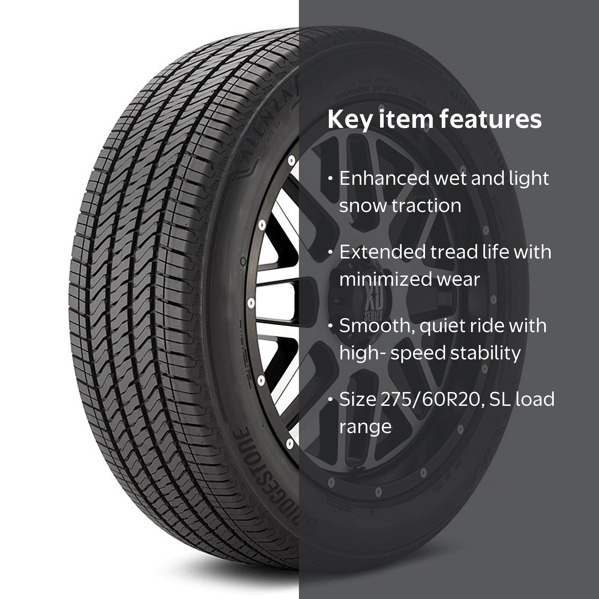 Bridgestone Alenza A/S 02 All-Season 275/60R20 115S Tire for