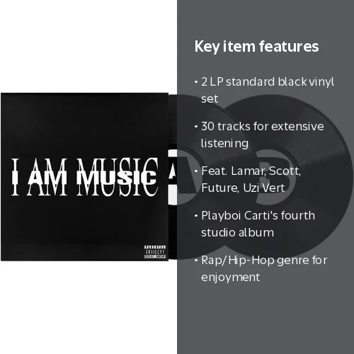 Playboi Carti ‚Äì MUSIC ‚Äì Vinyl 2 LP, AWGE/Interscope - Walmart.com