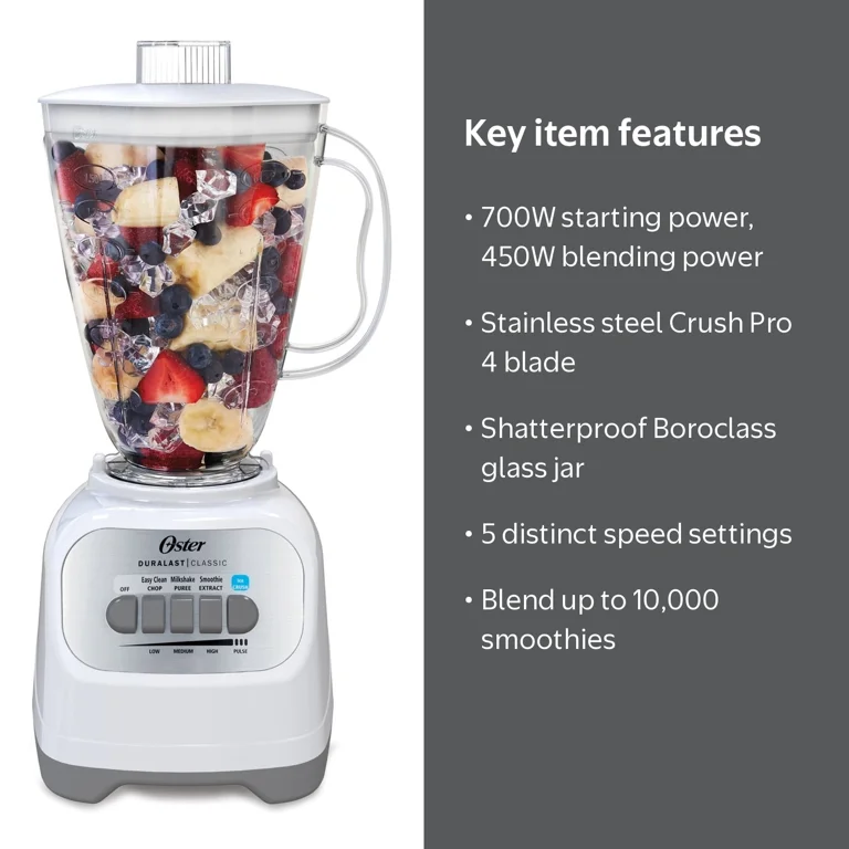 Oster Classic Series 5-Speed Kitchen Blender - High Power