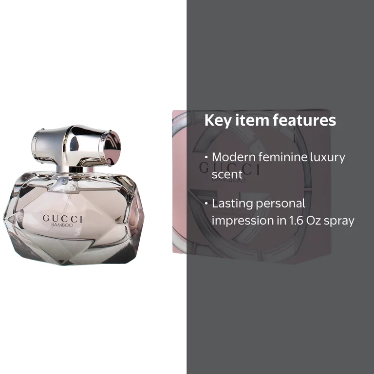 Gucci Bamboo Eau De Parfum for Women, 1.6 Oz, Floral Fragrance