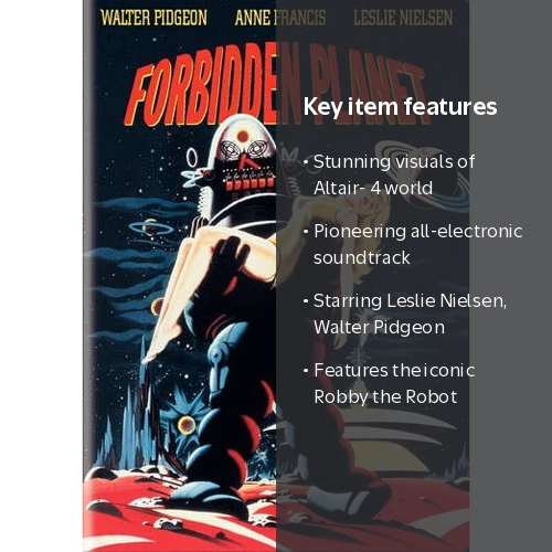 Warner Bros., DVD, Forbidden Planet, G, Sci-Fi Classic - Walmart.com
