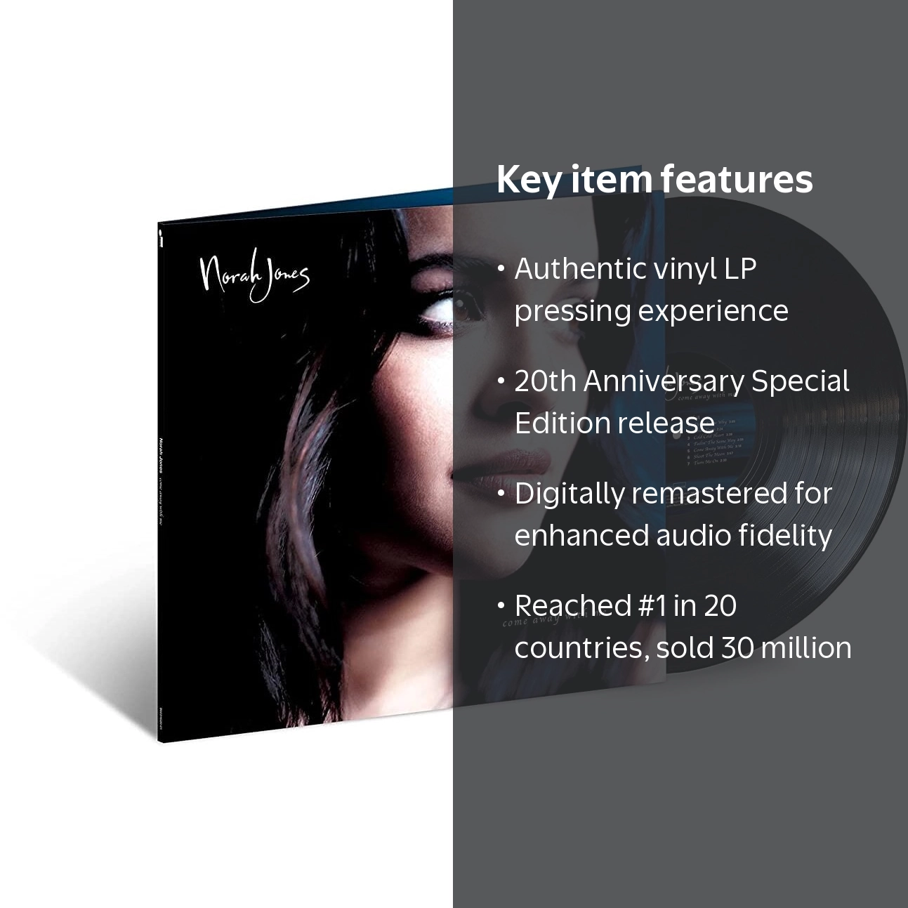 Norah Jones - Come Away With Me 20th Anniv Vinyl LP - Walmart.com