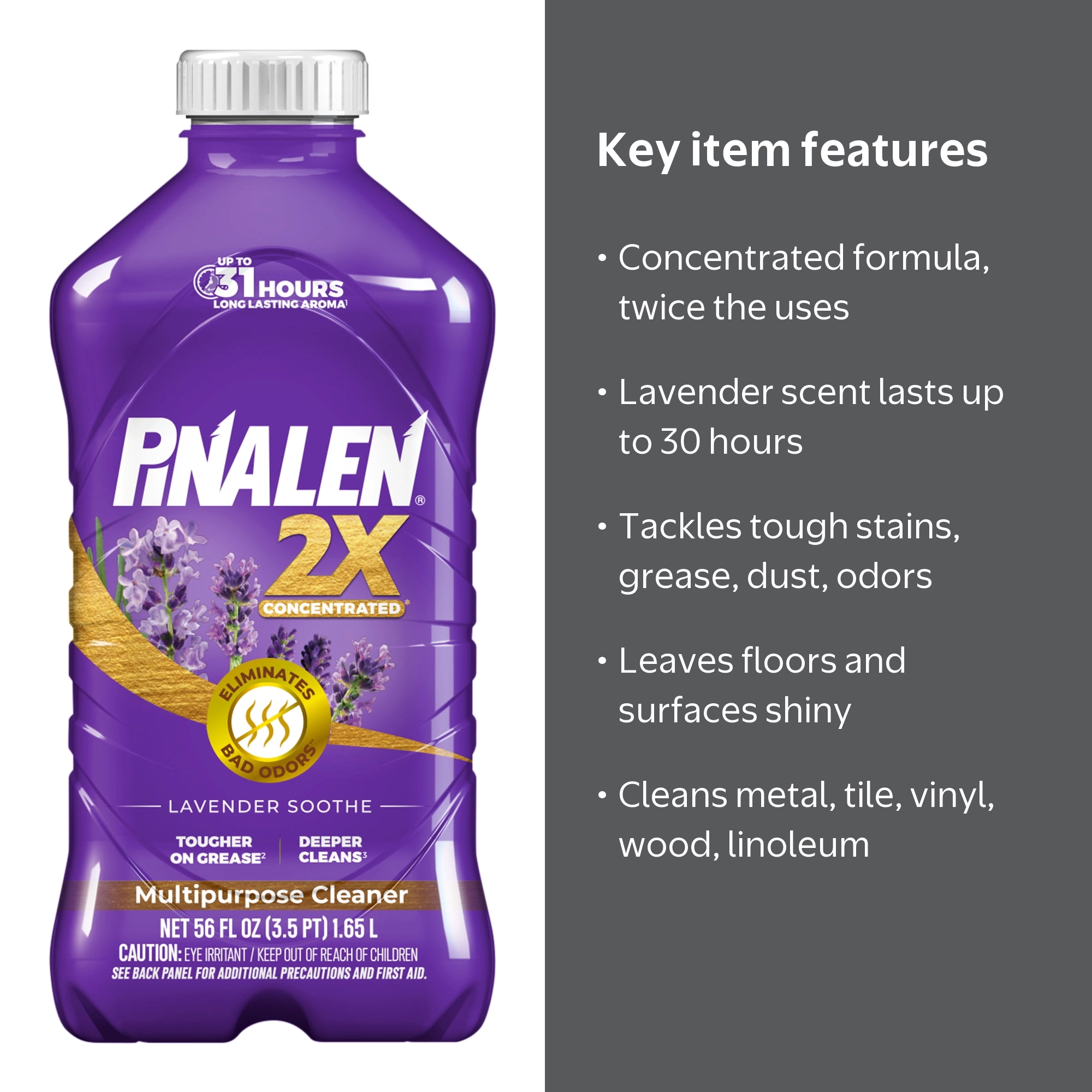 Pinalen Aromas Multipurpose Cleaner Lavender Soothe Scent 56 fl oz