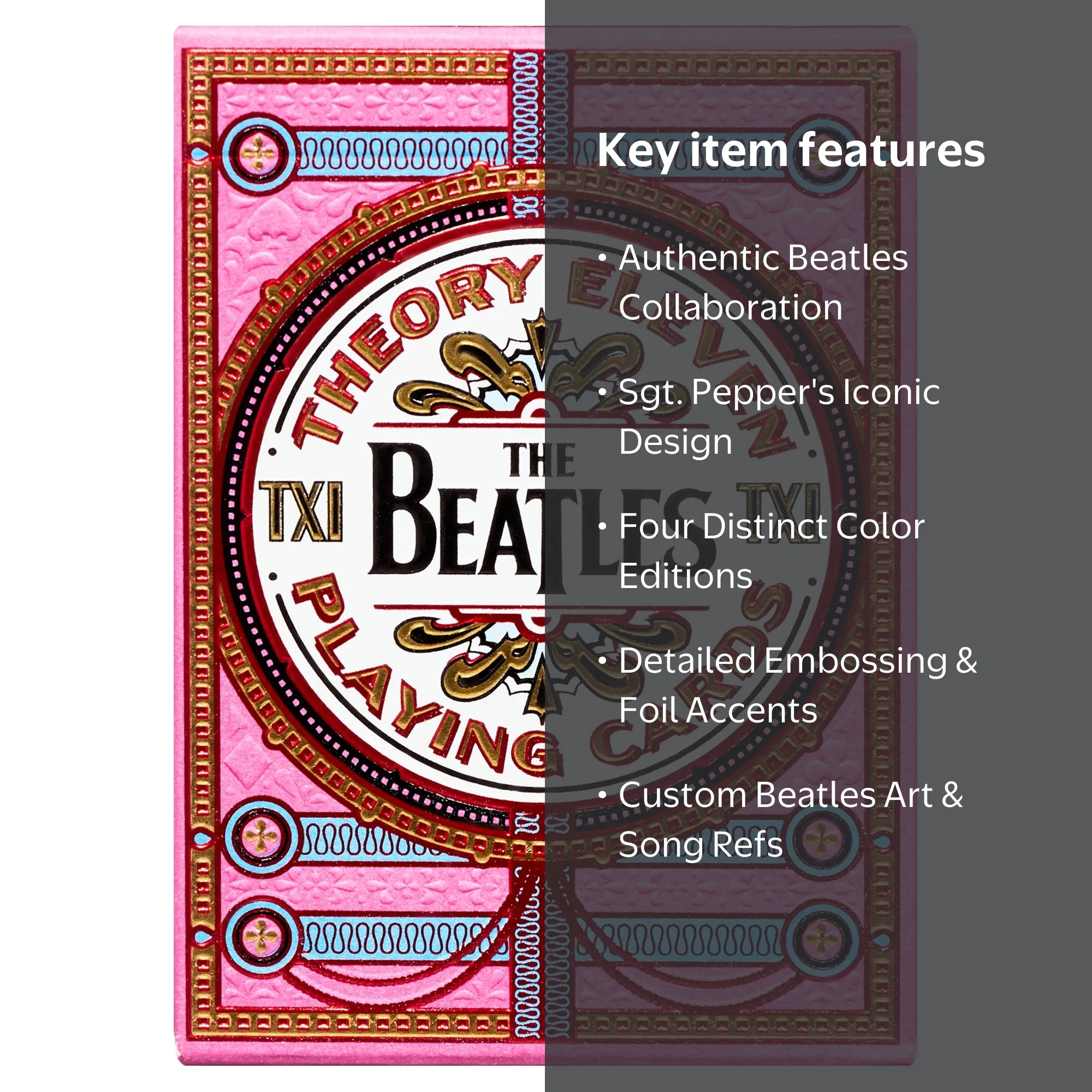 theory11, Playing Cards, Pink, The Beatles tribute - Walmart.com