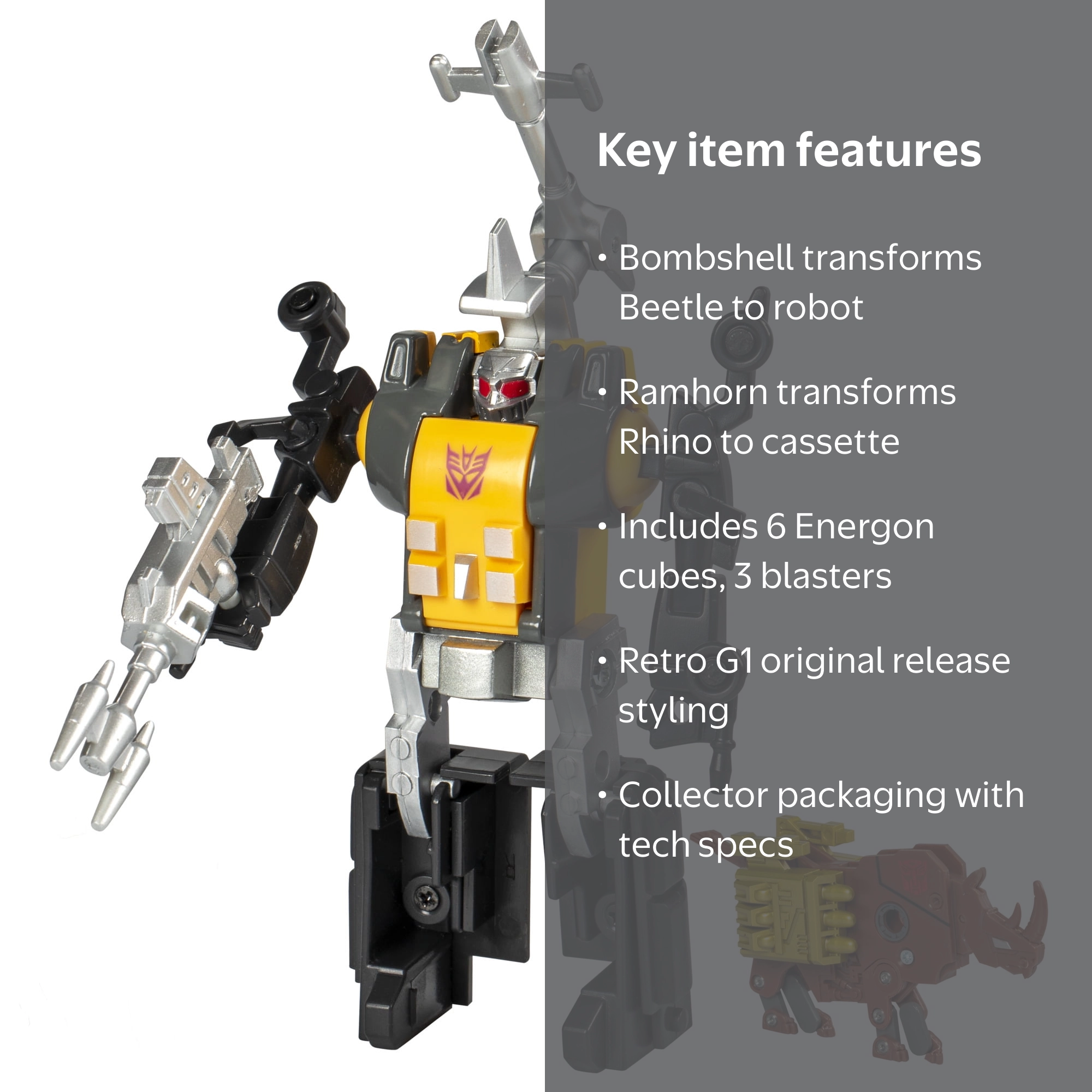 BombShell / Signature Series 【g-rap】 Transformers Retro 40th G1 Bombshell & Ramhorn 5 & 2” Action