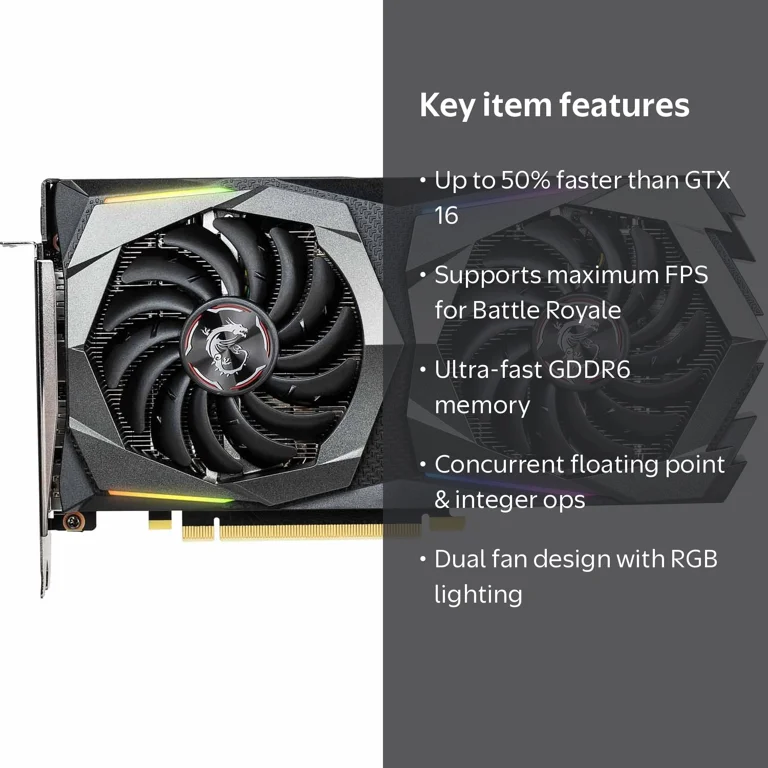 MSI, GeForce GTX 1660 Super Gaming X 6GB Graphics Card, Black