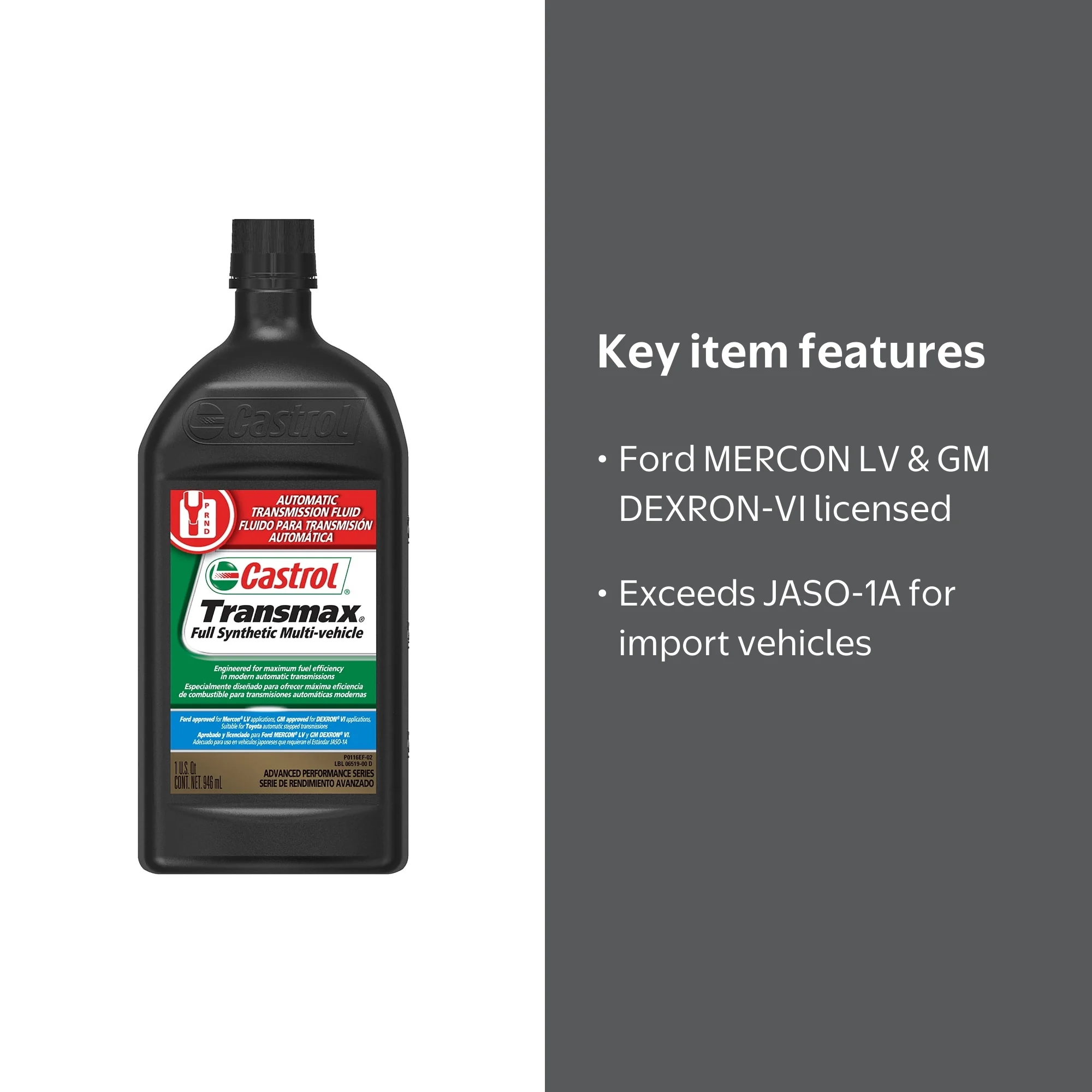 Castrol Transmax Multi-Vehicle Full Synthetic Automatic