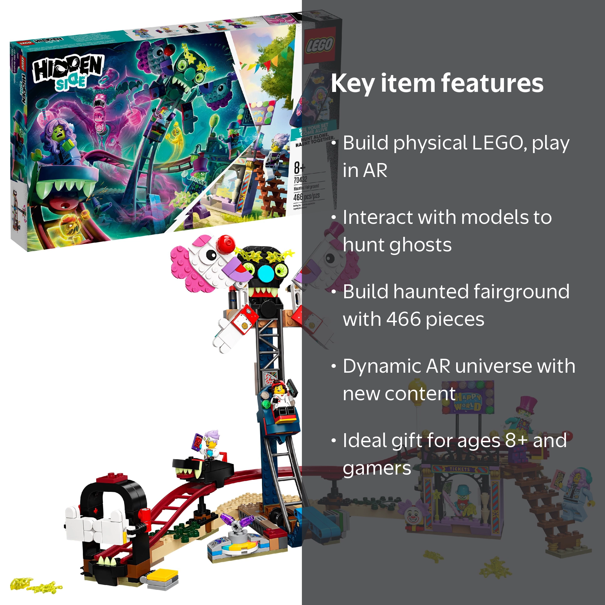 LEGO Hidden Side Haunted Fairground 70432 Ghost-Hunting Toy